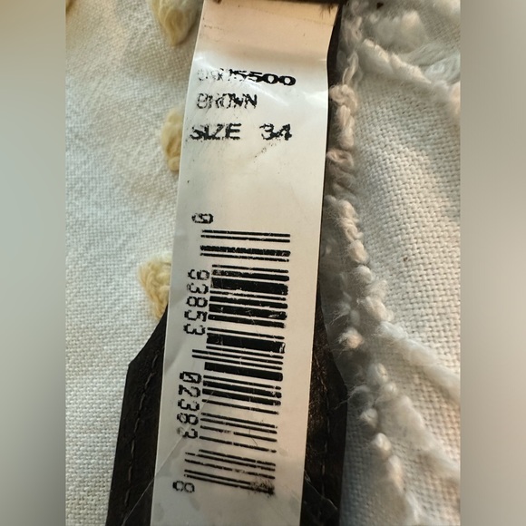 Vintage Western Genuine Alligator Brown Belt with Silver Tone Belt Buckle - M-L - Picture 5 of 7